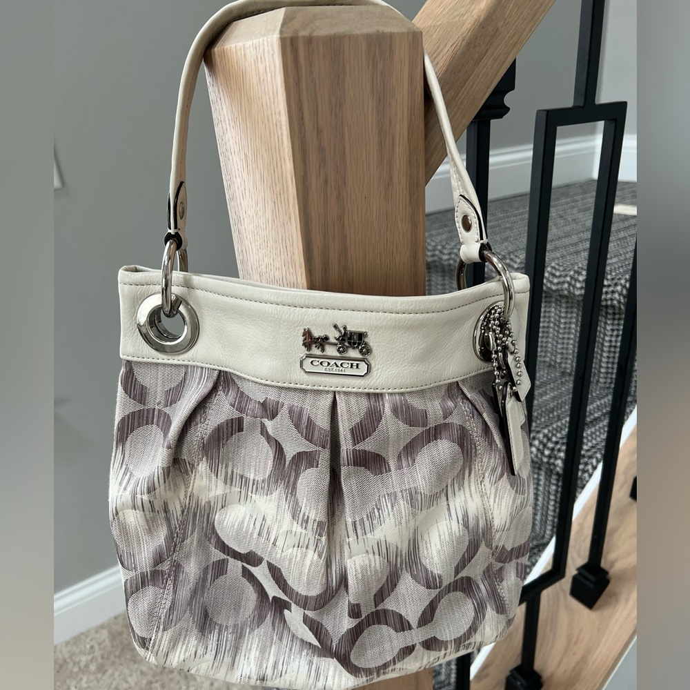 COACH Shoulder Bag/Cross Body grey/lavender A1020-15051 Silver Hardware
